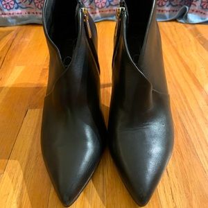 Jessica Simpson skinny heel leather booties